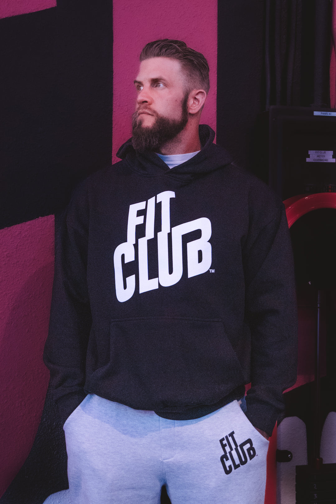 Fit Club Black Hoodie
