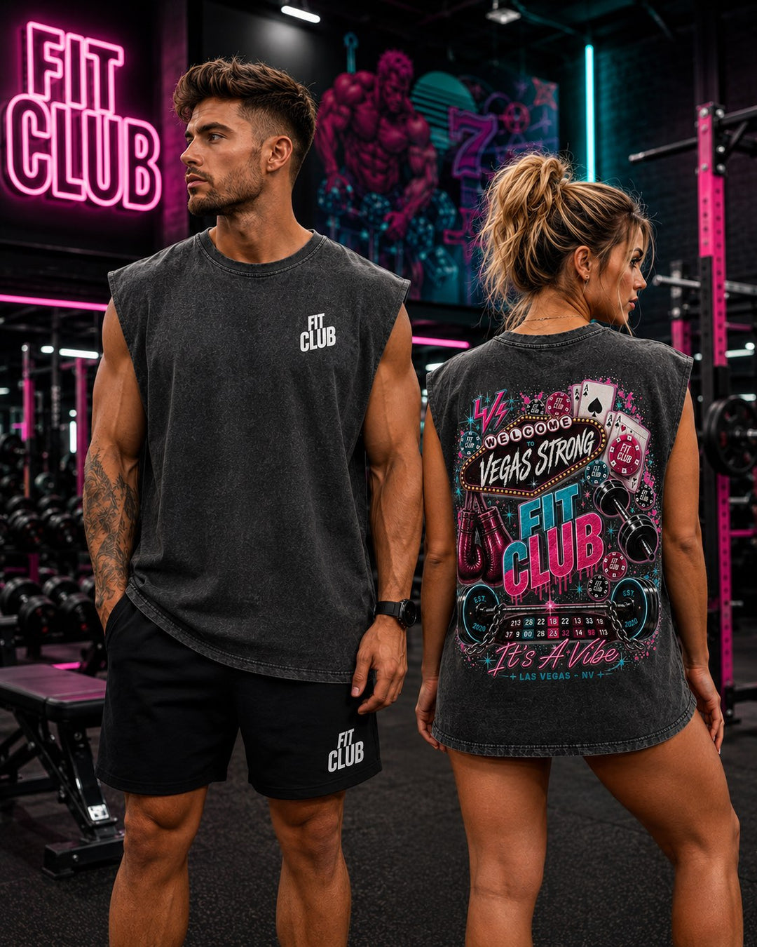 Fit Club Vegas- Sleeveless Tee