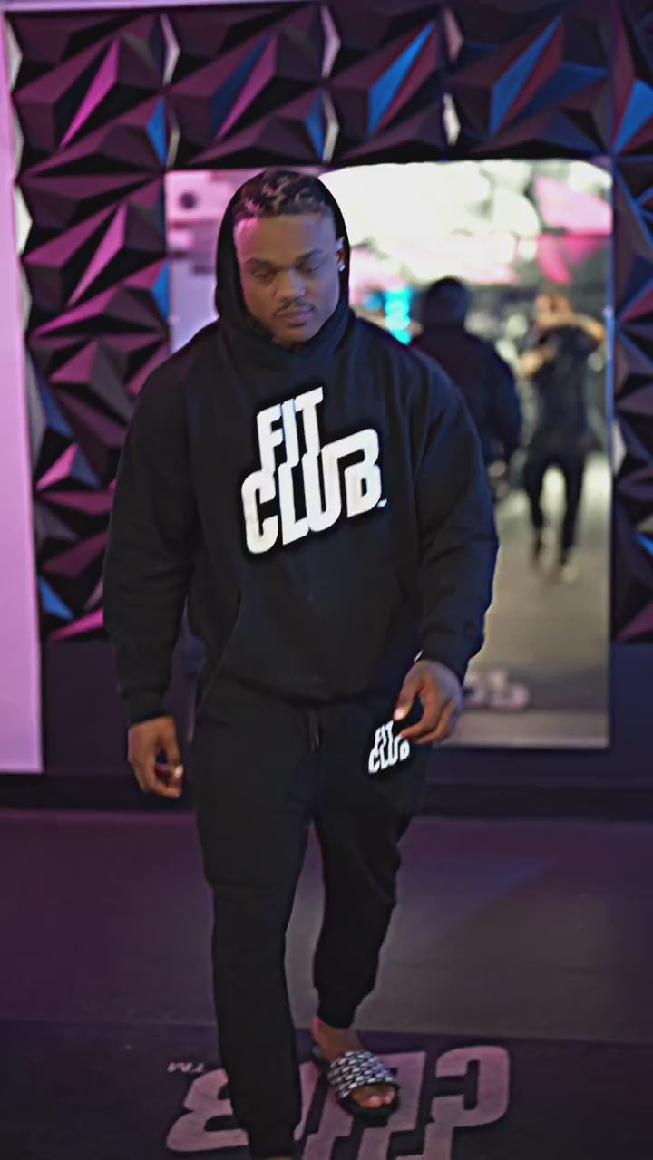 Fit Club Black Hoodie