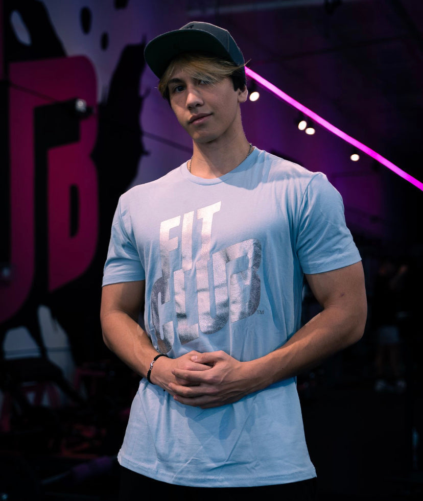 Light Blue "Shimmer" Tee